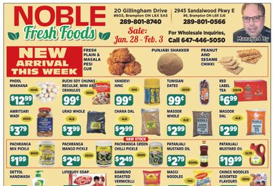 Noble Fresh Foods Flyer January 28 to February 3