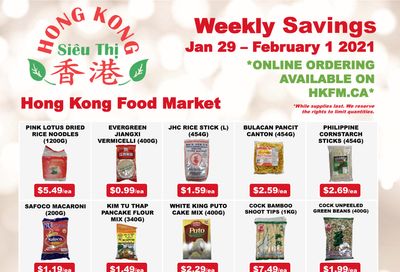 Hong Kong Food Market Flyer January 29 to February 1