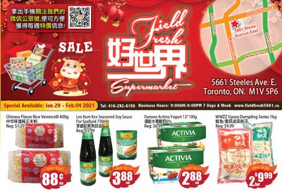 Field Fresh Supermarket Flyer January 29 to February 4