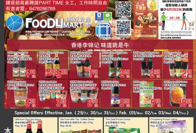 FoodyMart (HWY7) Flyer January 29 to February 4