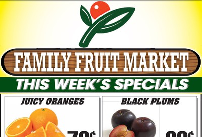Family Fruit Market Flyer September 4 to 7