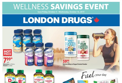 London Drugs Wellness Savings Event Flyer October 4 to 16