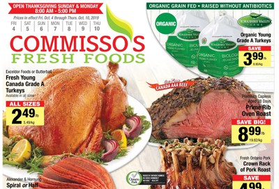 Commisso's Fresh Foods Flyer October 4 to 10