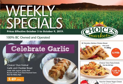 Choices Market Flyer October 3 to 9