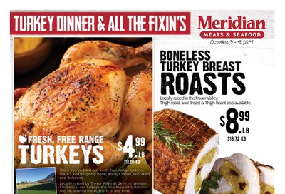 Meridian Meats and Seafood Flyer October 3 to 9