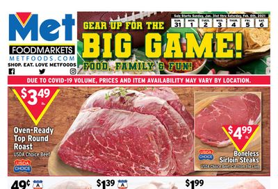 Met Foodmarkets Big Game Day Sale Weekly Ad Flyer January 31 to February 6, 2021