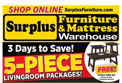 Surplus Furniture & Mattress Warehouse (St. John's) Flyer February 1 to 7