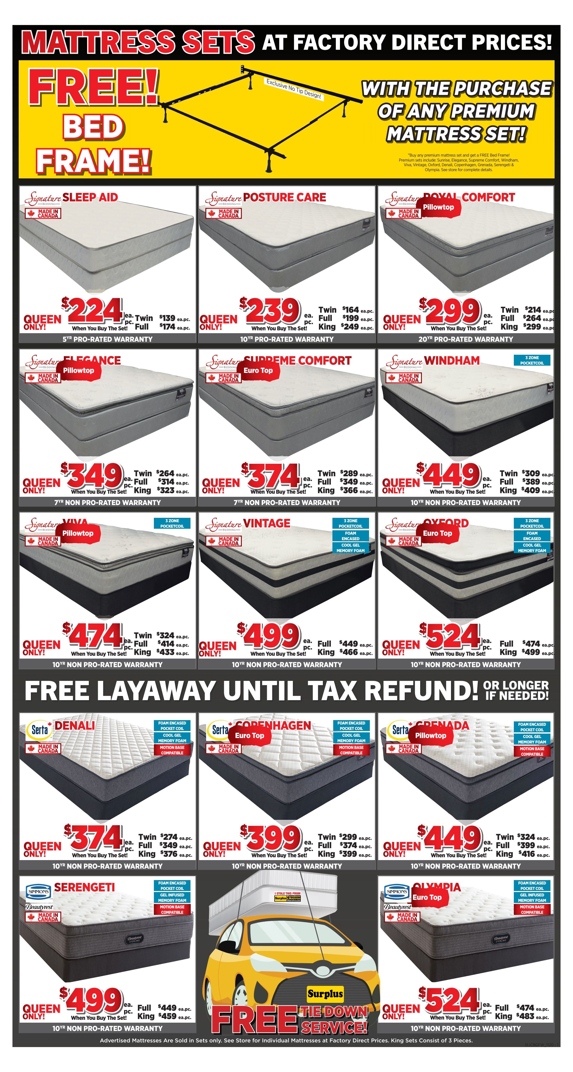 Surplus Furniture & Mattress Warehouse (Corner Brook) Flyer February 1 to 7