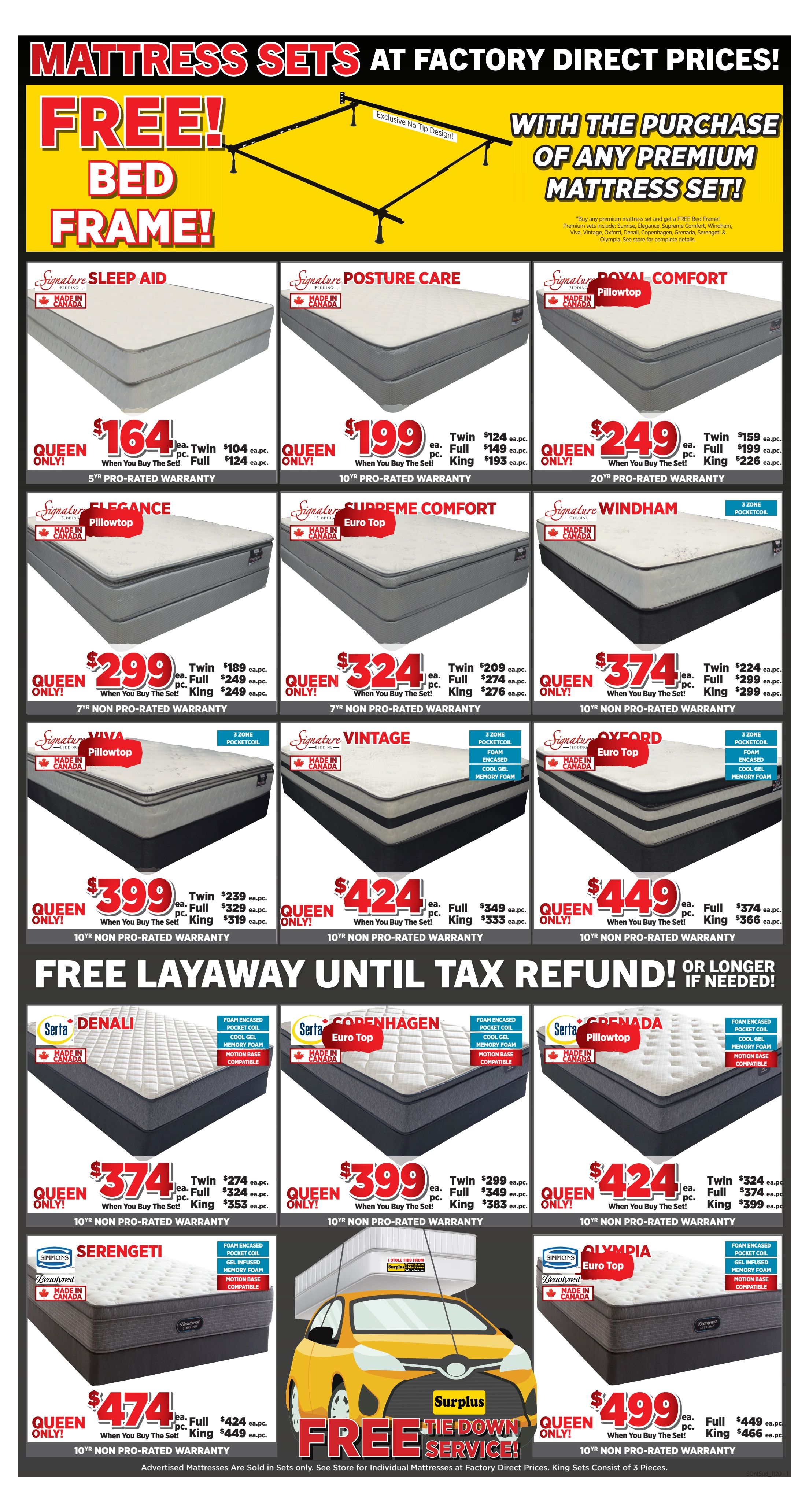 Surplus Furniture & Mattress Warehouse (Brantford) Flyer February 1 to 7