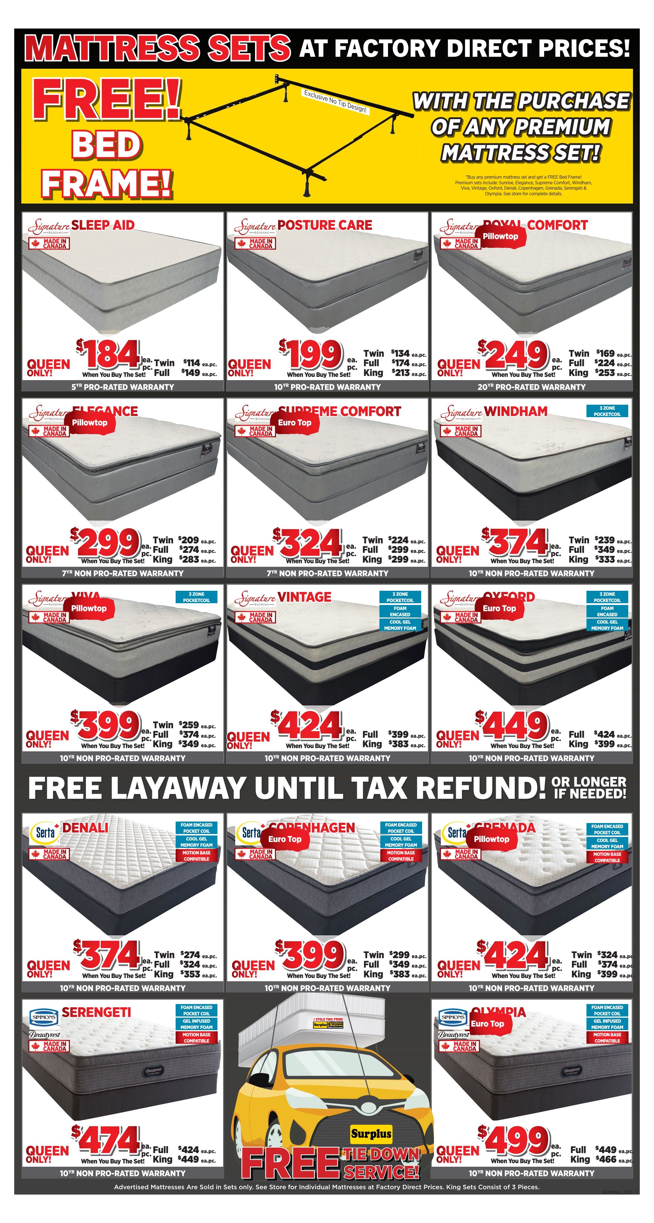 Surplus Furniture & Mattress Warehouse (Brandon) Flyer February 1 to 7