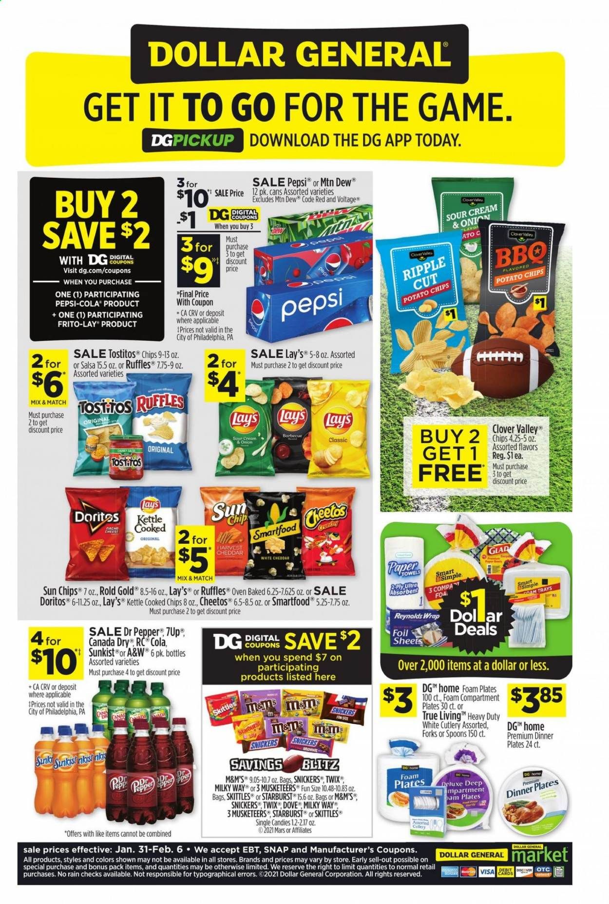 Dollar General (CA, NV) Weekly Ad Flyer January 31 to February 6