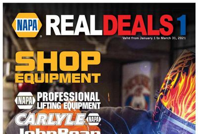 NAPA Auto Parts Real Deals Catalogue January 1 to March 31