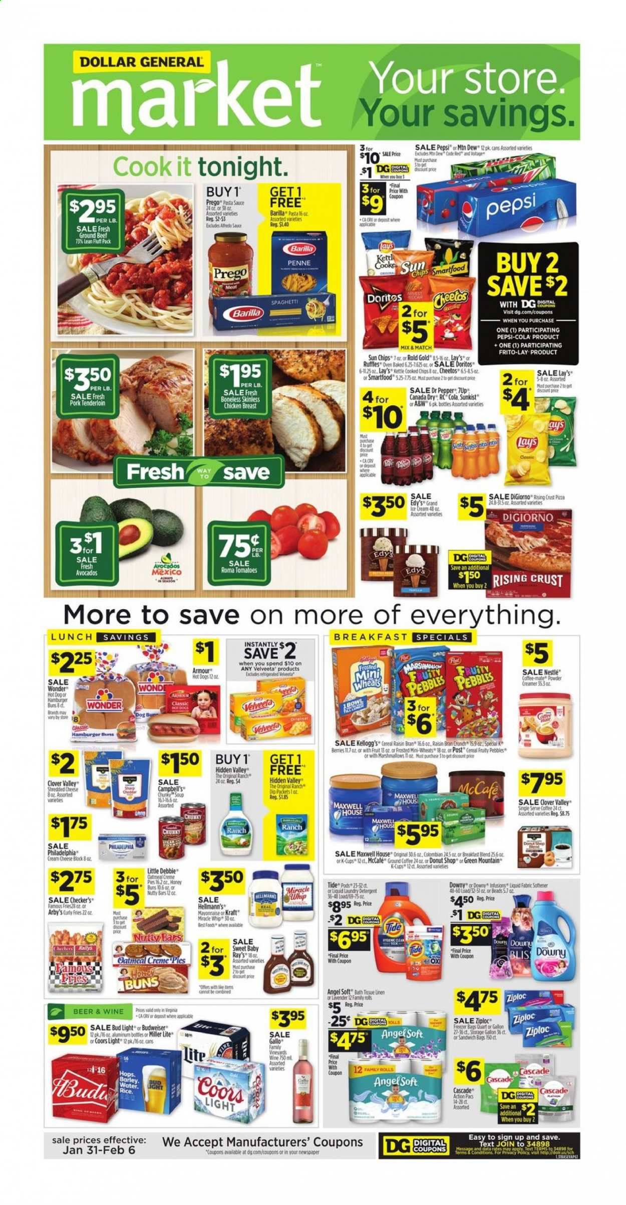 Dollar General (VA) Weekly Ad Flyer January 31 to February 6