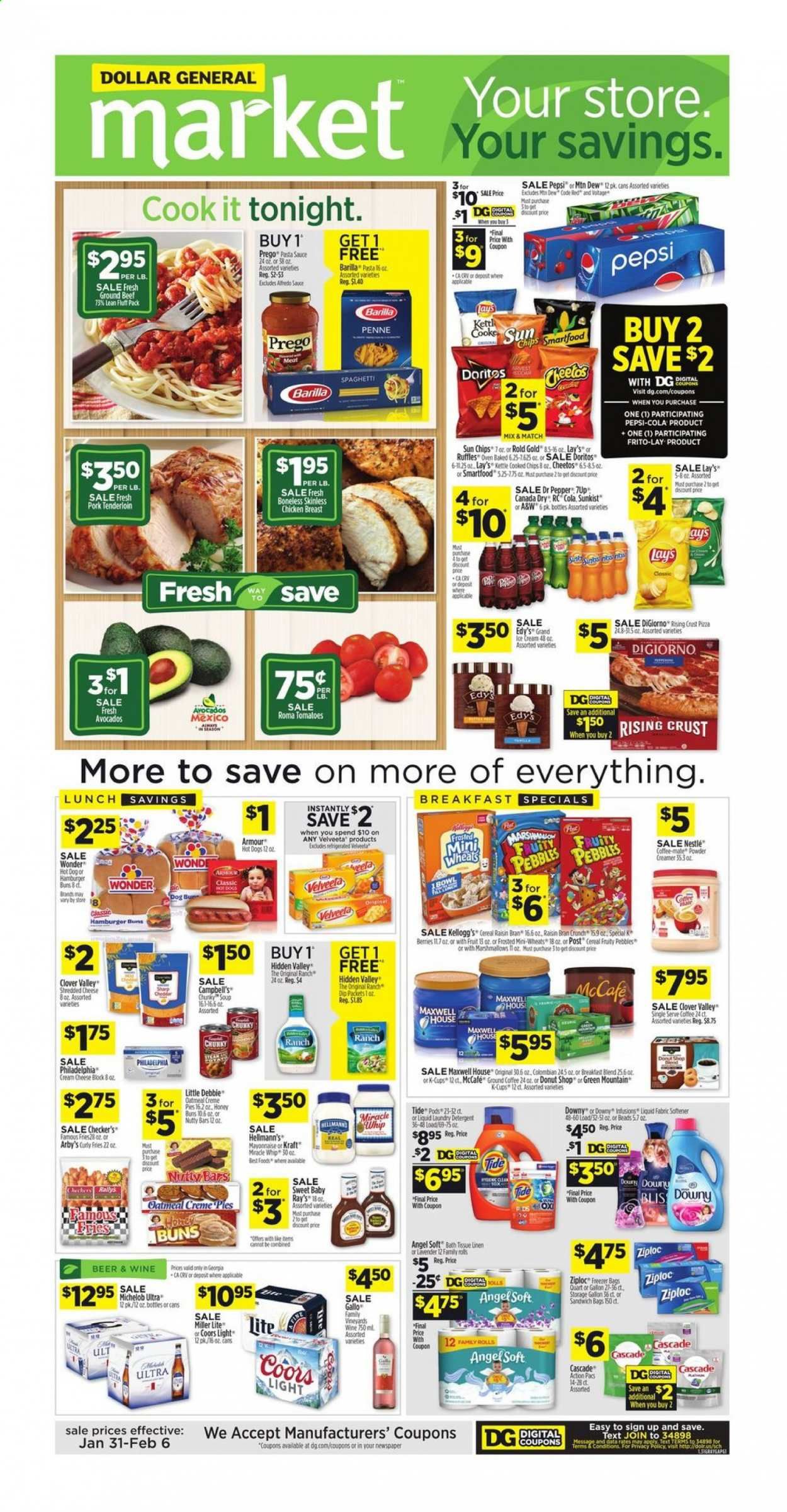 Dollar General (GA) Weekly Ad Flyer January 31 to February 6
