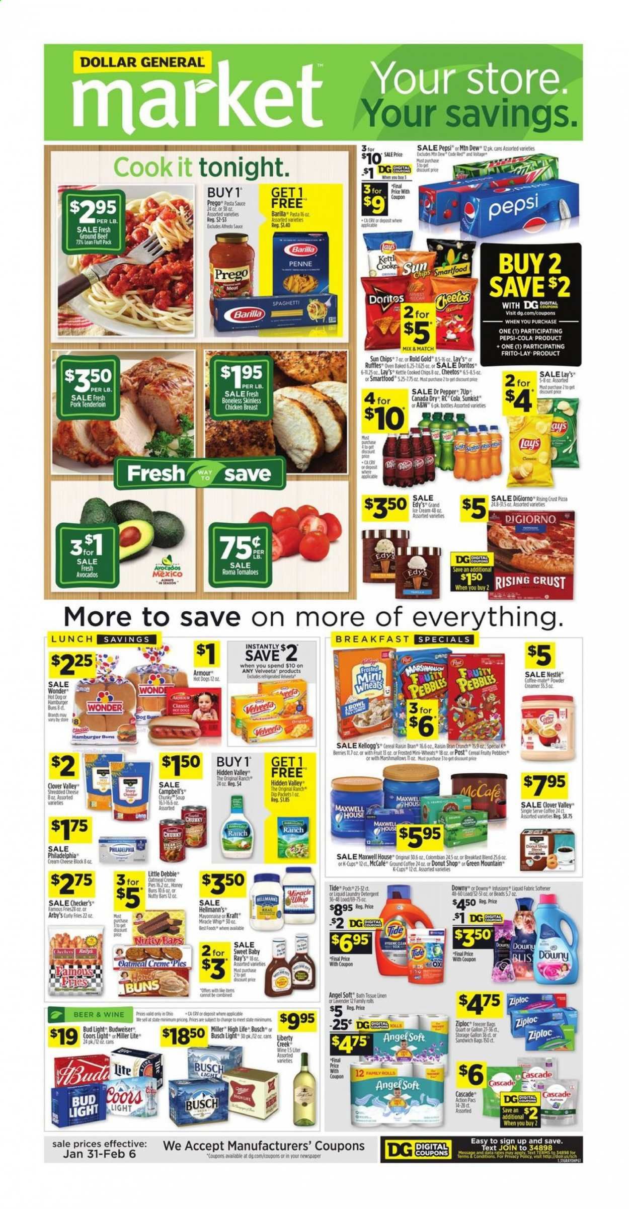 Dollar General (OH) Weekly Ad Flyer January 31 to February 6