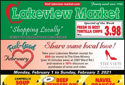 Lakeview Market Flyer February 1 to 7