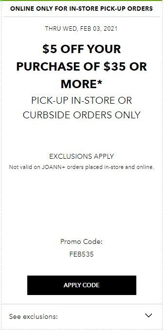JOANN Weekly Ad Flyer January 31 to February 3