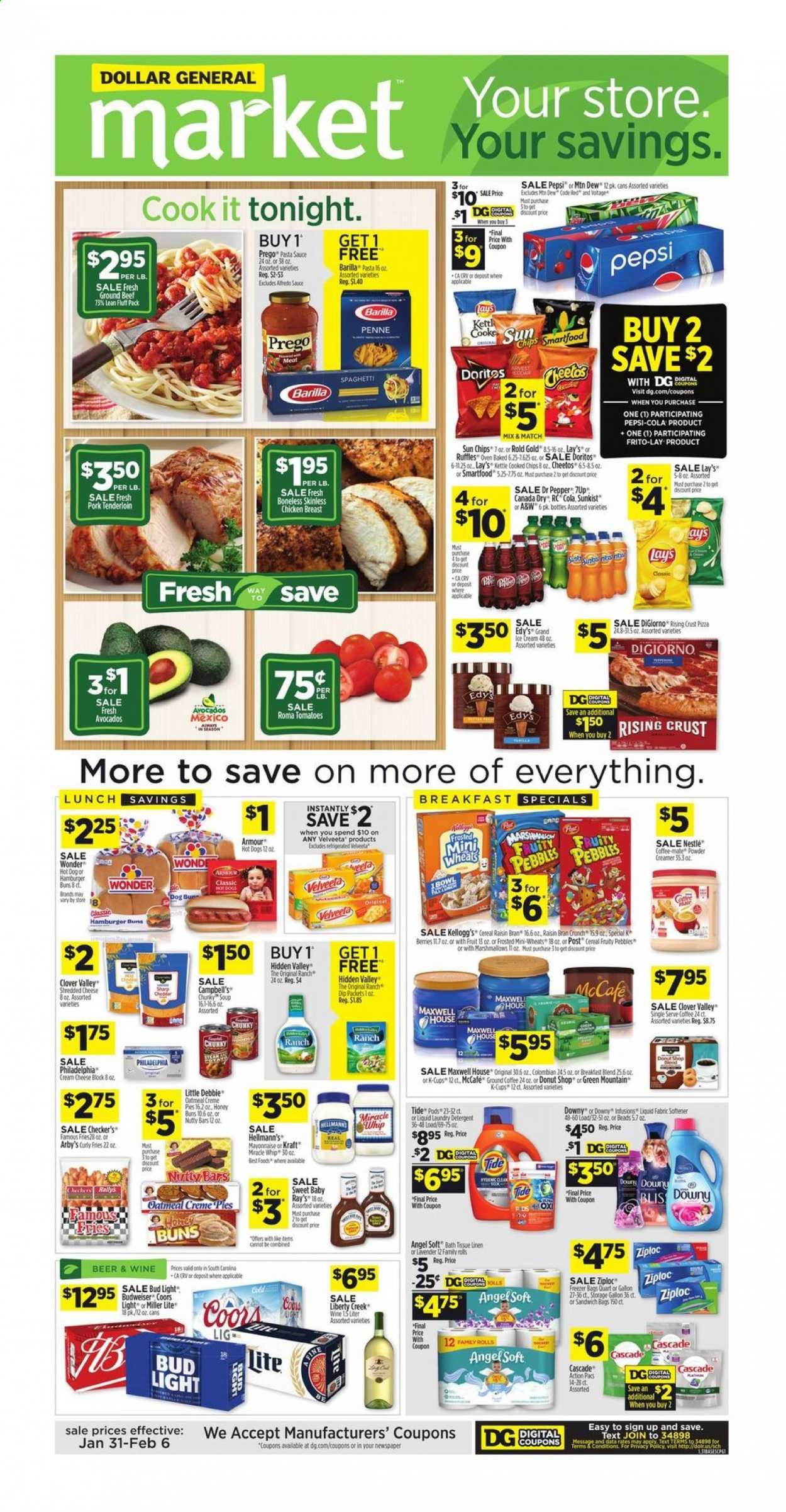 Dollar General (SC) Weekly Ad Flyer January 31 to February 6