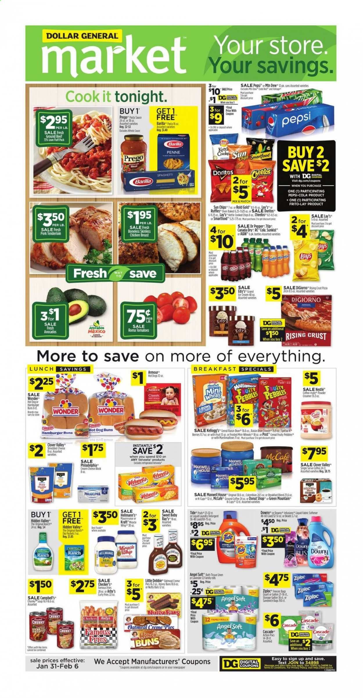 Dollar General (AL, GA, KY, LA, TN) Weekly Ad Flyer January 31 to February 6