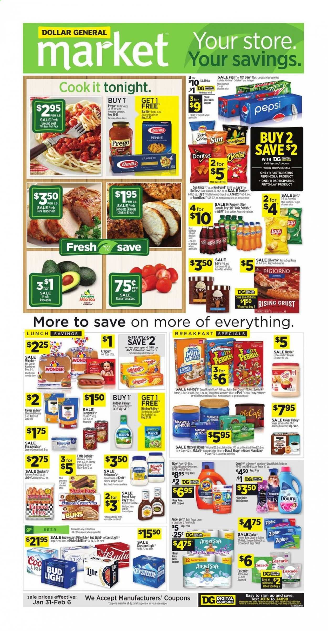 Dollar General (OK) Weekly Ad Flyer January 31 to February 6
