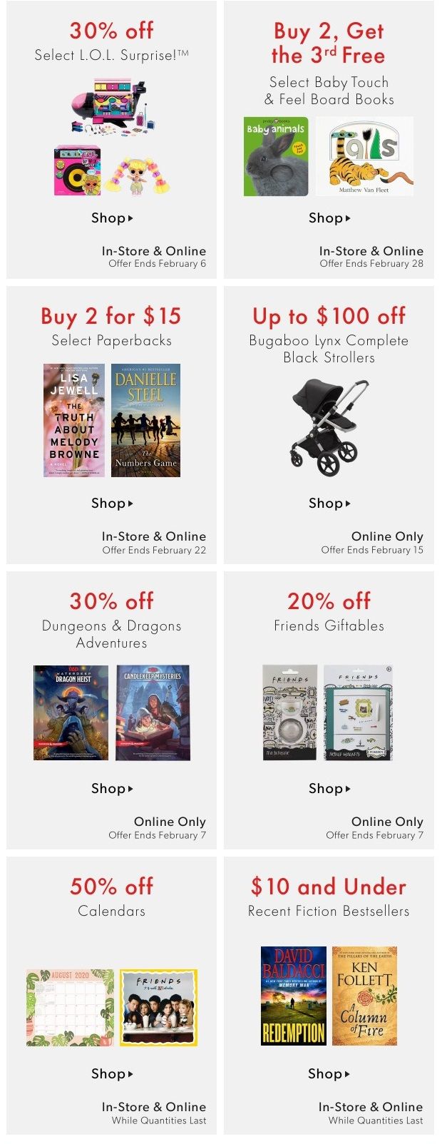 Chapters Indigo Online Deals of the Week February 1 to 7