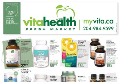 Vita Health Fresh Market Health First Flyer February 5 to 21