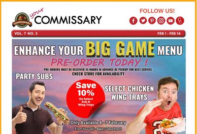 Commissary Weekly Ad Flyer February 1 to February 14