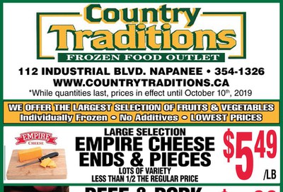 Country Traditions Flyer October 3 to 9