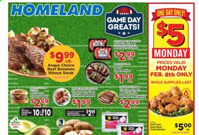 Homeland (OK, TX) Weekly Ad Flyer February 3 to February 9