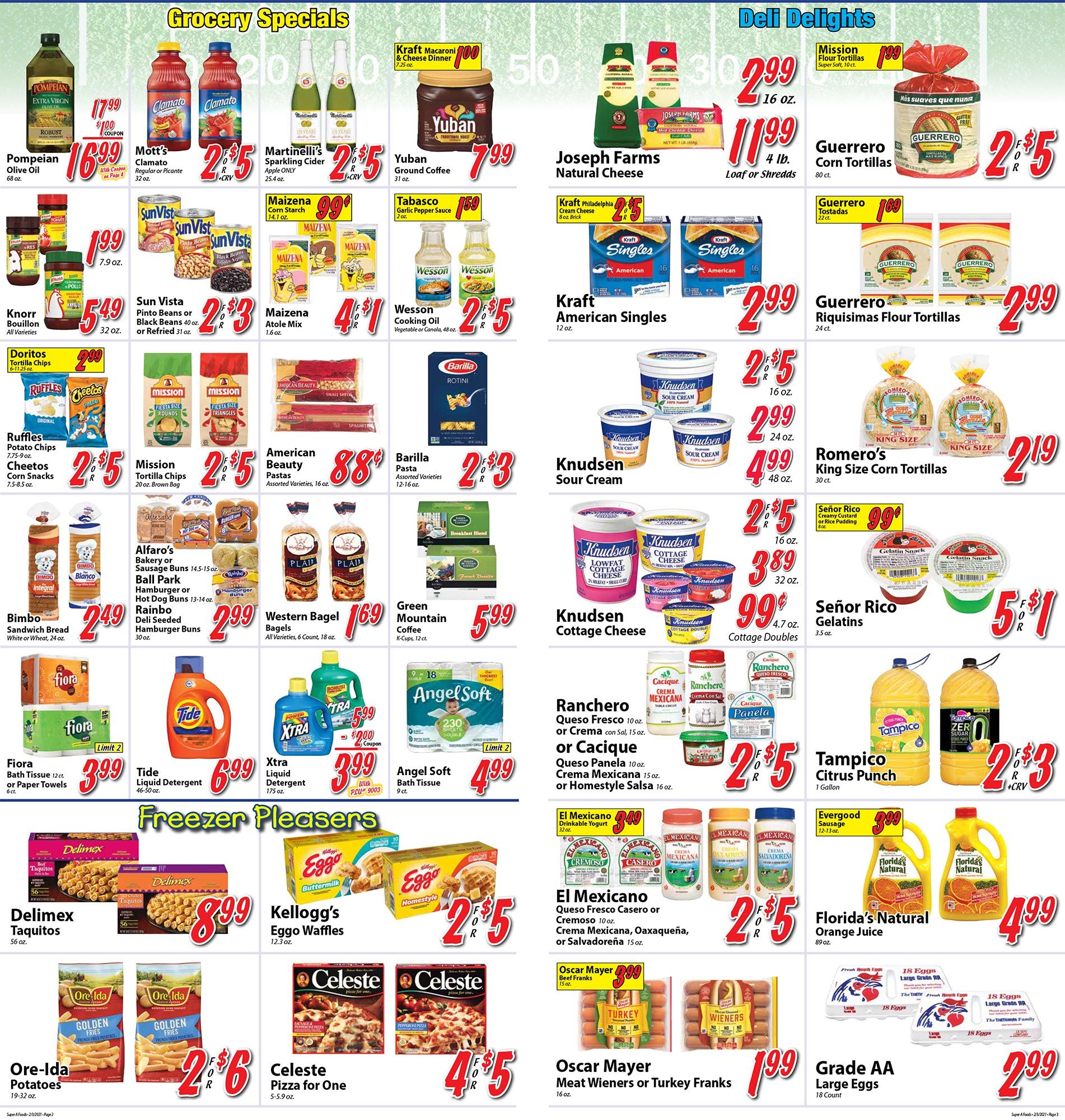 Super A Foods Big Game Day Sale Weekly Ad Flyer February 3 to February 9, 2021