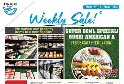 Tensuke Market Big Game Day Sale Weekly Ad Flyer February 3 to February 9, 2021