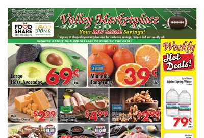 Valley Marketplace Big Game Day Sale Weekly Ad Flyer February 3 to February 9, 2021