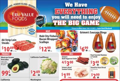 Tru Value Foods Flyer February 3 to 9