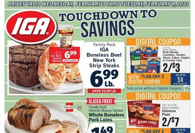 IGA Weekly Ad Flyer February 3 to February 9