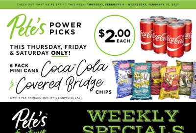 Pete's Fine Foods Flyer February 4 to 10