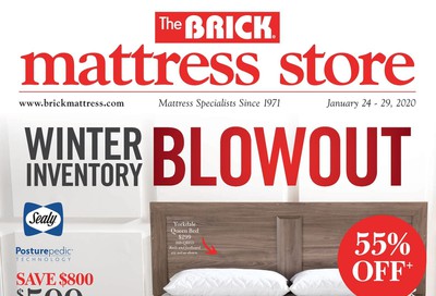 The Brick Mattress Store Flyer January 24 to 29