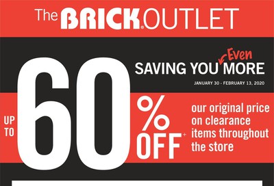 The Brick Outlet Flyer January 30 to February 13