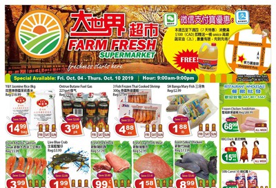 Farm Fresh Supermarket Flyer October 4 to 10