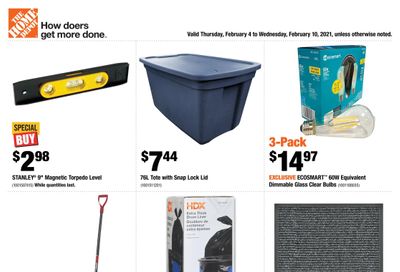 Home Depot (ON) Flyer February 4 to 10