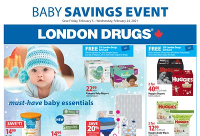 London Drugs Baby Savings Event Flyer February 5 to 24