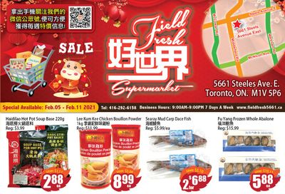 Field Fresh Supermarket Flyer February 5 to 11