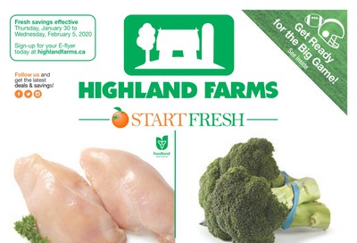 Highland Farms Flyer January 30 to February 5