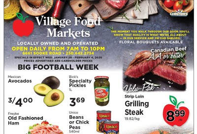 Village Food Market Flyer January 29 to February 4