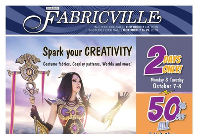 Fabricville Flyer October 7 to 29