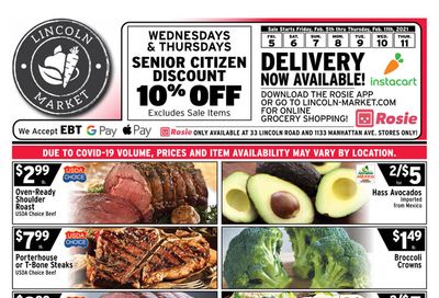 Lincoln Market Ad Flyer February 5 to February 11, 2021