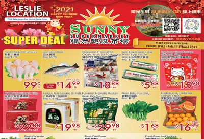 Sunny Supermarket (Leslie) Flyer February 5 to 11