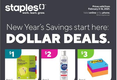 Staples Business Flyer February 3 to 16