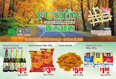 Fusion Supermarket Flyer October 4 to 10