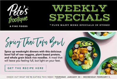Pete's Fine Foods Flyer January 30 to February 5
