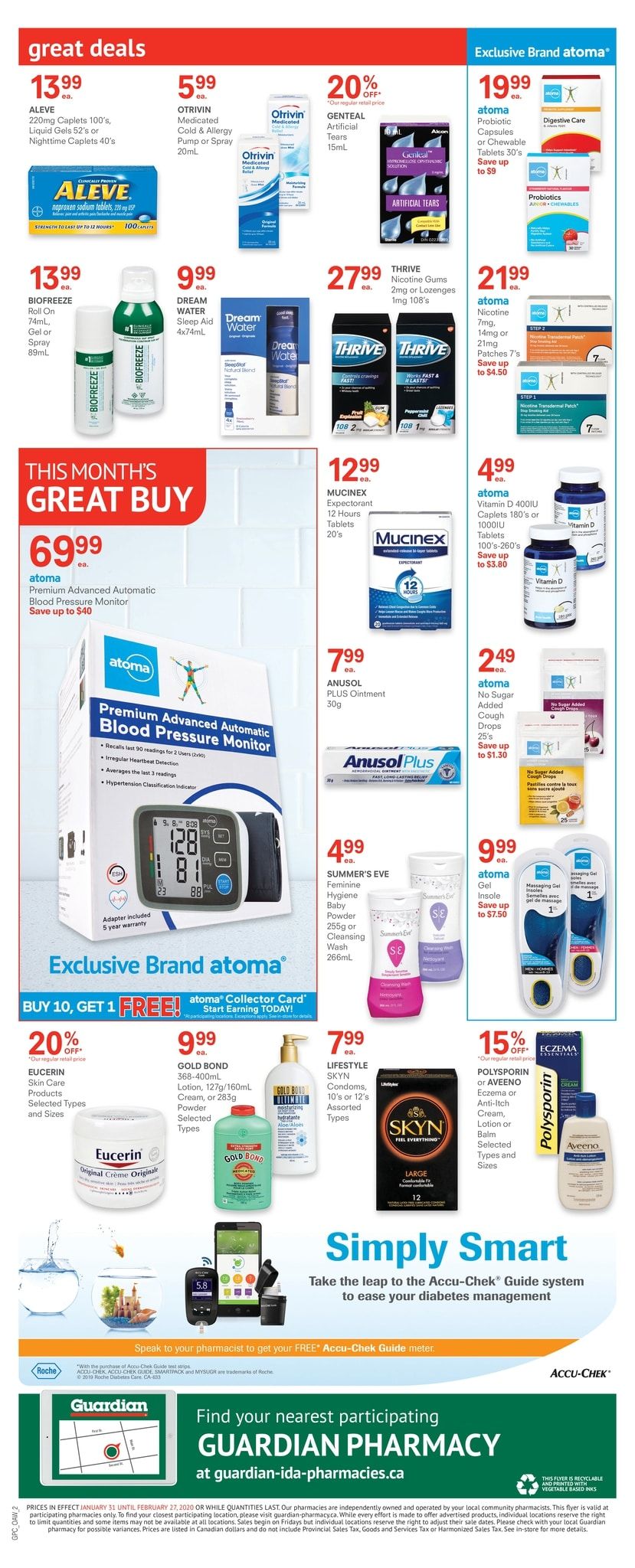 Guardian Pharmacy Flyer January 31 to February 27